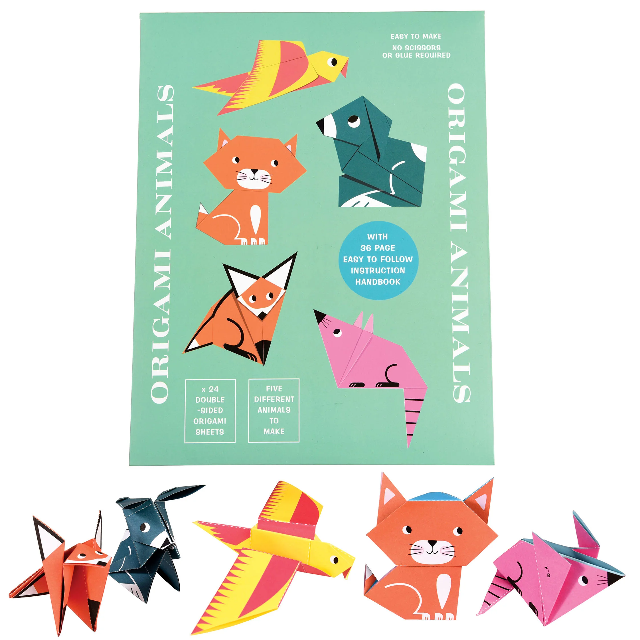 origami-bastelset tiere animals