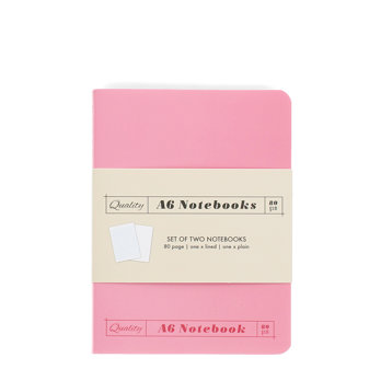 carnets a6 (lot de 2) - roses