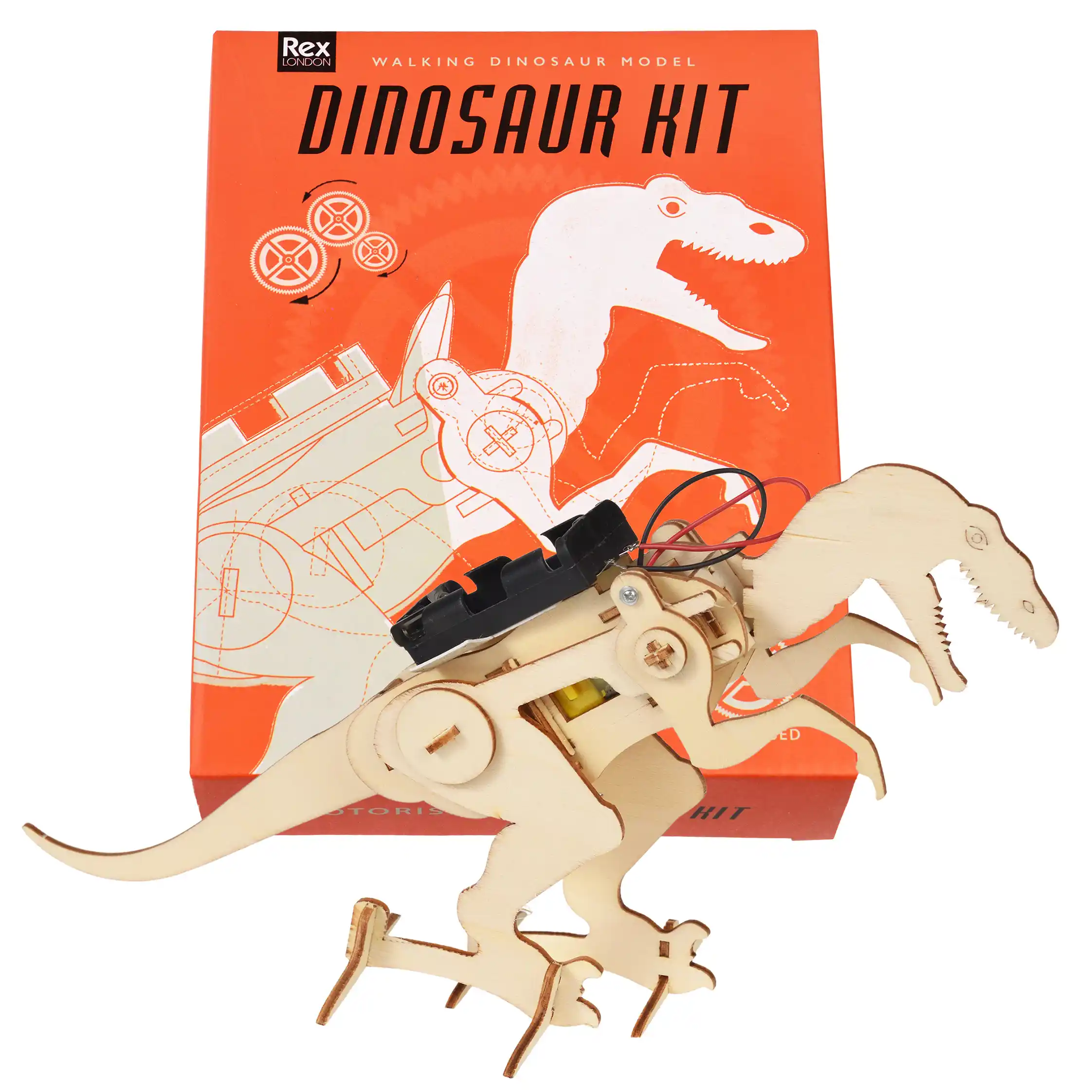haz tu propio dinosaurio motorizado
