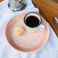 enamel trinket dish (17.5cm) - soft pink