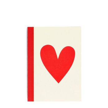 a6 notebook - heart