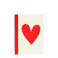 a6 notebook - heart