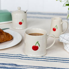 stoneware mug 350ml - cherry