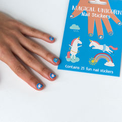 children's nail stickers - magical unicorn
