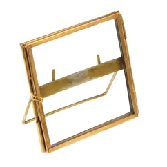 standing brass frame 8x8cm