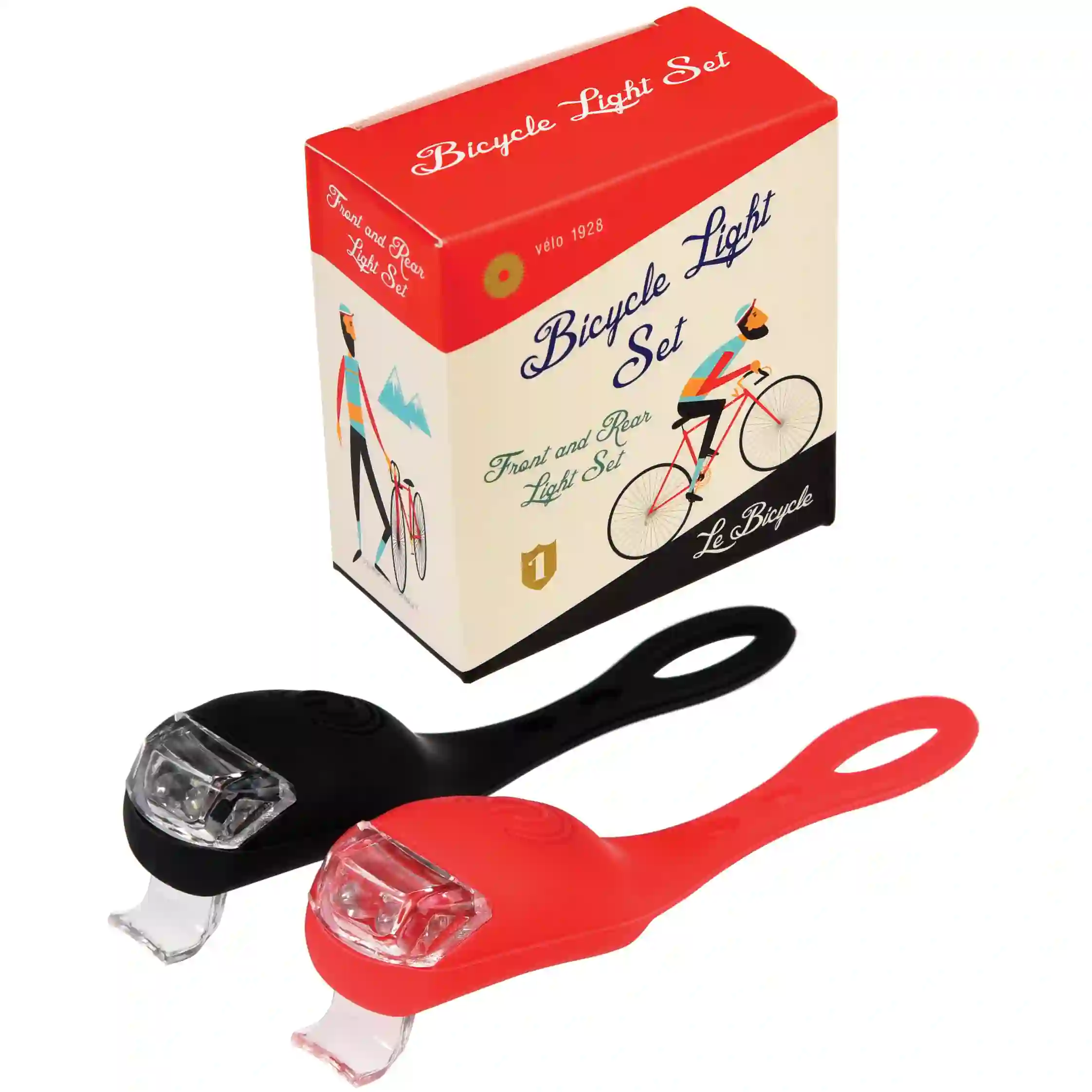 2 led bicycle lights in box - le bicycle